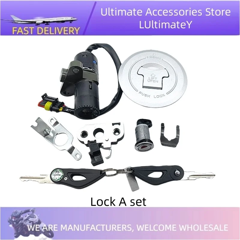 

For Benelli TNT 150 Lock Set for BJ150-29A/29B/i - Ignition Lock Seat Lock Fuel Tank Cap Full Vehicle Locks