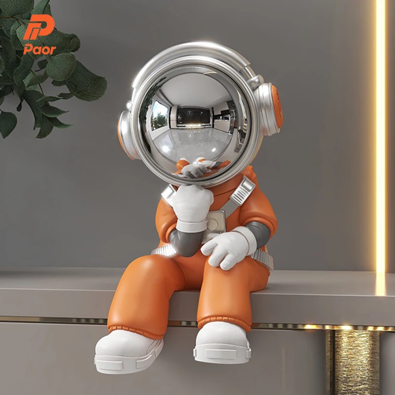 Miniature Astronaut Ornaments Living Room Aesthetic Figurines Creative Interior Art Sculptures Desk Home Decorations Gift Ideas