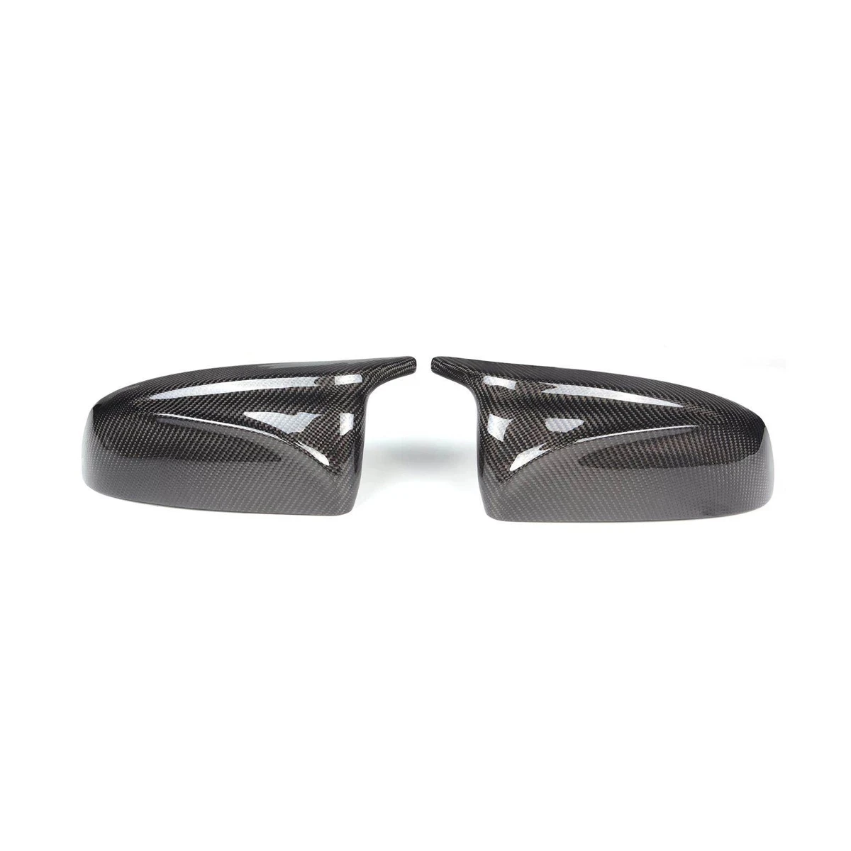 

For-BMW X5 X6 Series E70 E71 2007-2013 Replacement Style Car Side Rear View Gloss Black Real Carbon Fiber Mirror Cover