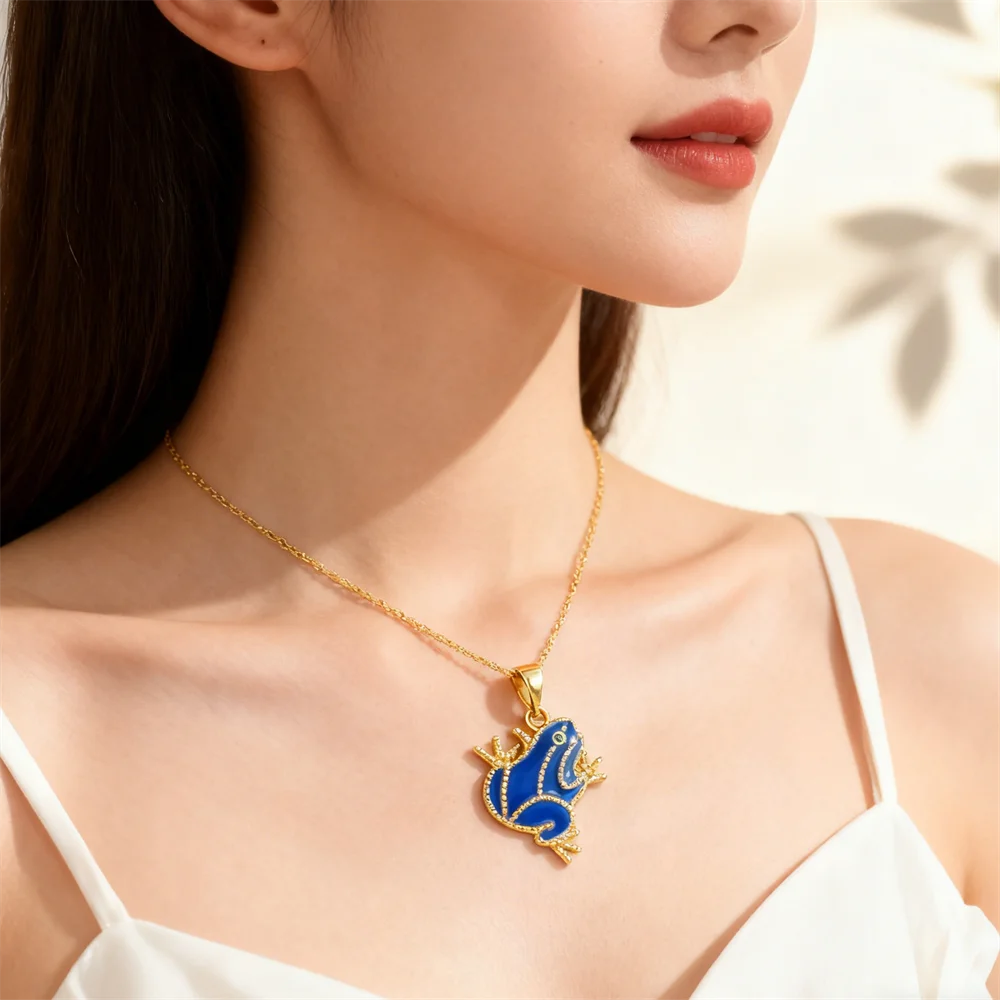 

4Pcs Pendants Cute Frog Charms Brass Plated Enamel Diy Jewelry for Necklace Bracelet making Stylish Accessories for Men Women