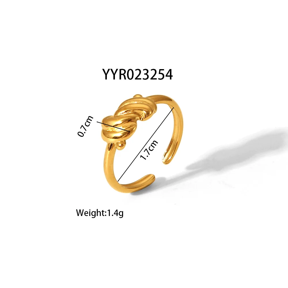 خواتم ذهبية اللون من الفولاذ المقاوم للصدأ قابلة للفتح للنساء إكسسوار على شكل شخصية ساحرة