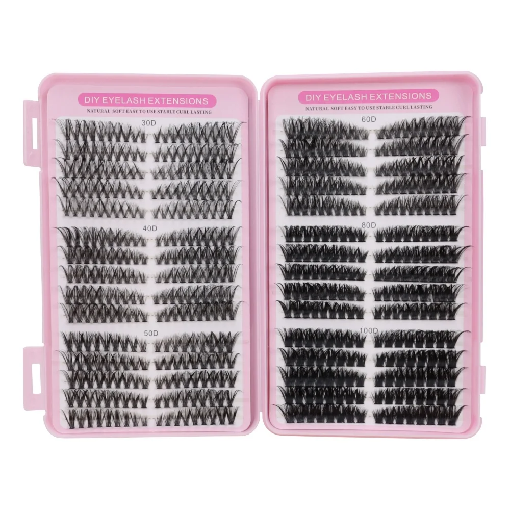 علبة واحدة من مجموعات الرموش، 30 صفًا من مجموعة تمديد الرموش الصناعية، 30+40+50+60+80+100D رموش، 30P-100PRO #1