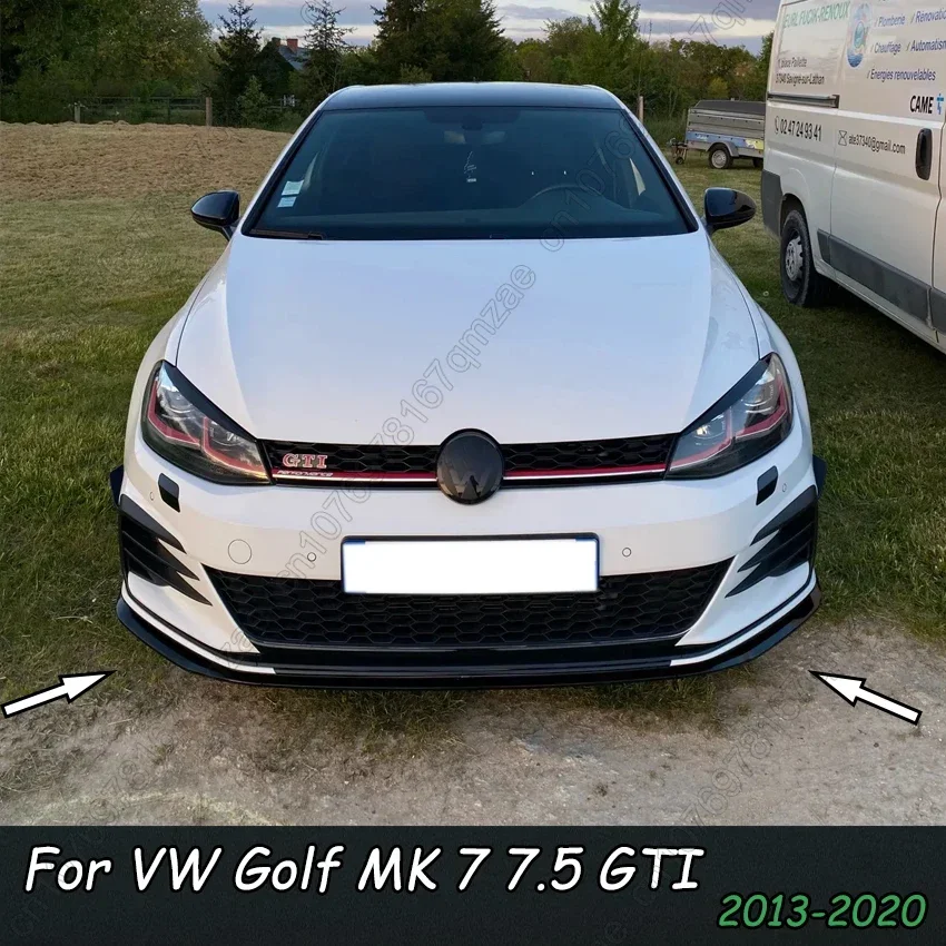

TCR Bumper Spoiler For VW Golf MK 7 7.5 GTI 2013-2020 Front Bumper Splitter Lip Spoiler Rear Roof Spoiler Wing Black Accessories