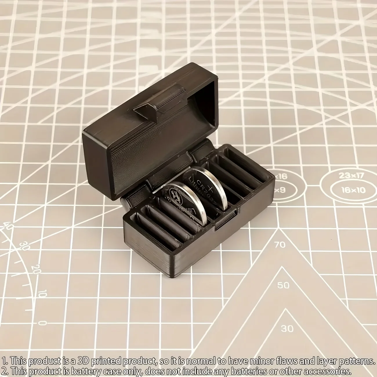 CR2032 Button Battery Storage Box, Mini Battery Organizer, Dustproof and Moisture-proof Household Battery Storage Box