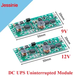 DC UPS Uninterrupted Charging Module 5V-12V to 9V 12V 1A 18650 Lithium Battery Boost Step Up Power Supply Voltage Control Board