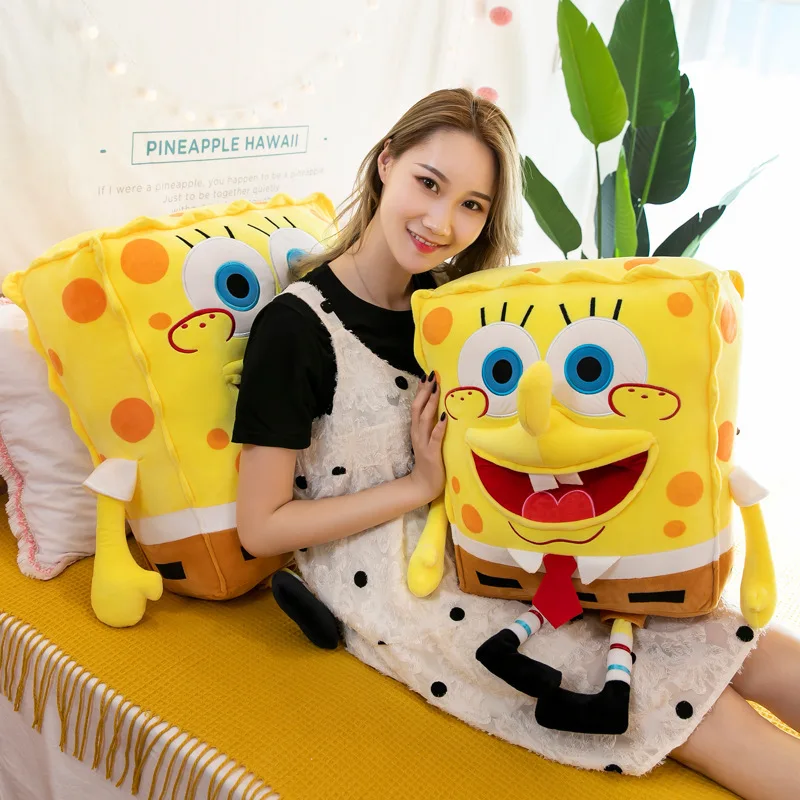 New Kawaii 45/60cm Spongebob Plush Toy New Cartoon Doll Girl Cute Cute Doll Birthday Gift Doll Girl Christmas Gift