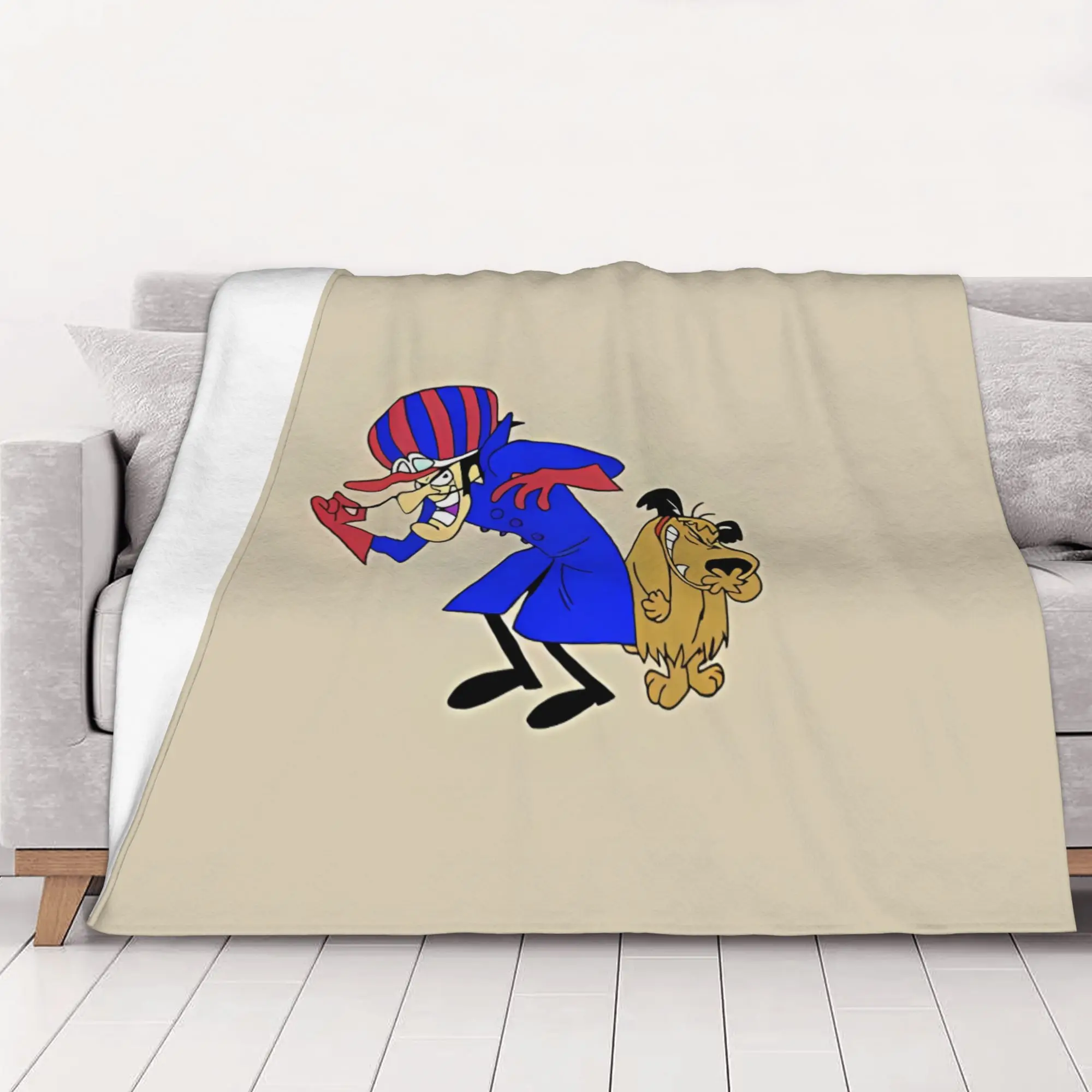 1PC home Cutecore Dick Dastardly And Muttley Laughing Dastardly Muttley Blanket Super Cosy Plush Home Living Room Sofa halloween
