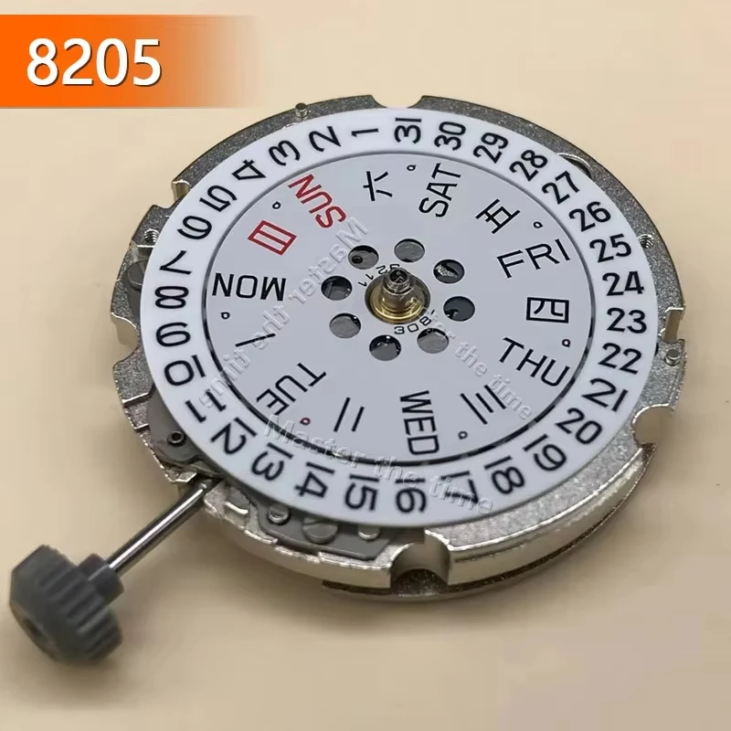 新品-8200-ムーブメント-8205-ゴールド-シルバー時計ムーブメント機械式自動巻き機構-21-宝石交換部品