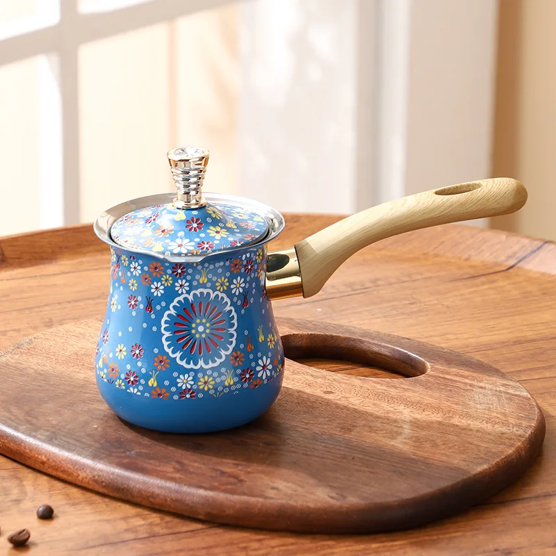 Stainless steel Turkish coffee pot Milk cup Coffee pot Tea making chocolate butter Milk cup