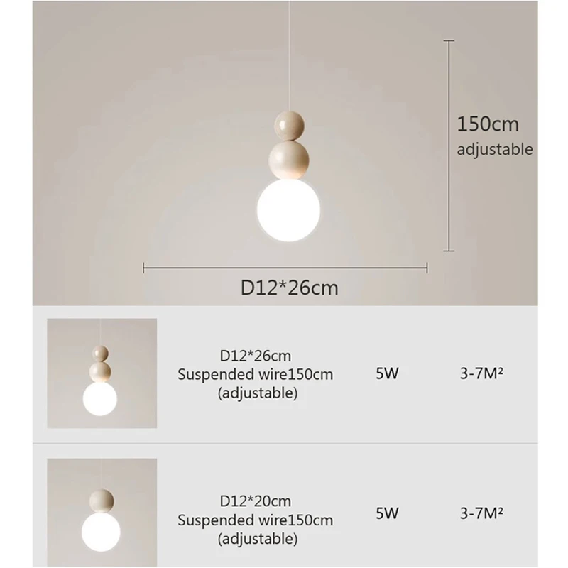 Imagem -04 - Escandinavo Simples Led Pendant Light Quarto Principal Abajur Cozinha Decorativa Luminárias