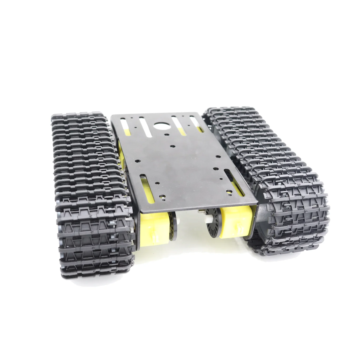 

RC Toy Tank with 4PCS TT DC Motor, Robotic Caterpillar Moving Crawler Platform with Metal Plate for Arduion Code Programming ROS