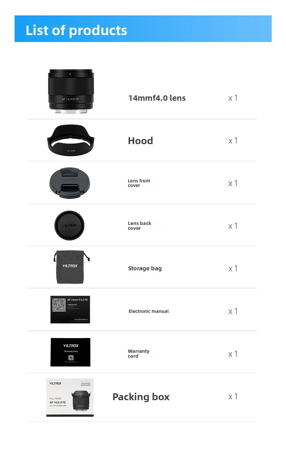 VILTROX AF 85mm F2.0 EVO/AF 14mm F4.0/AF 50mm F2.0 Air Full Frame Autofocus Obiektyw stałoogniskowy z autofokusem do aparatów Sony E/Nikon Z — zdjęcie produktu 5