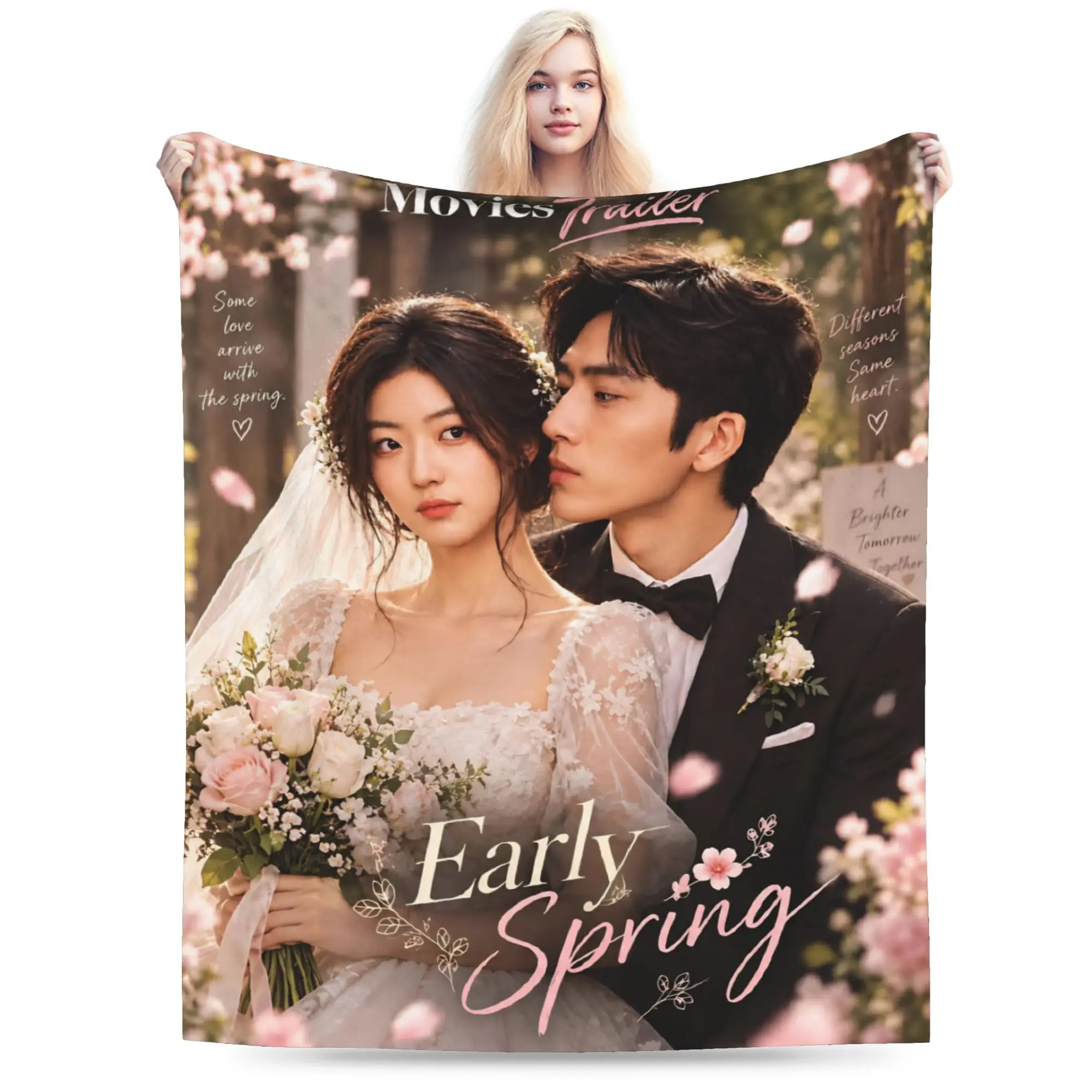 The Early Spring jing boran Blankets Ultra-Soft Flannel Comfortable Present  Throw Blanket Bedding Throws