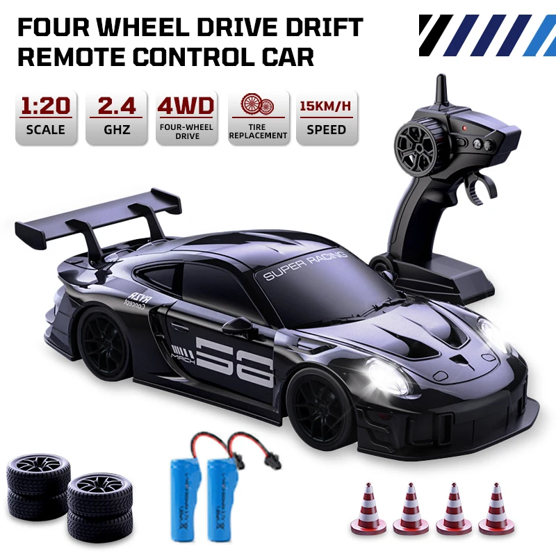

4WD RC Car Remote Control Cars 2.4G Radio High Speed Drift Racing High Speed Truck RTR Vehicle Toy Gift for Kids Children