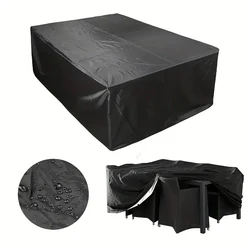 1pc Waterproof Patio Furniture Cover -Rain, Snow, Dust, and Wind-Proof Features for Patio Sets, Sofas, Tables, and Chair Sets