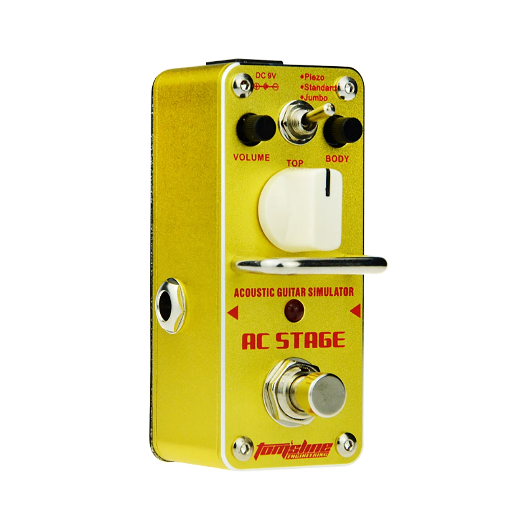 Aroma AAS-3 AC STAGE Guitar Effects Pedal Mini Acoustic True Bypass Footswitch Board Guitar Effect Pedal Parts & Accessories