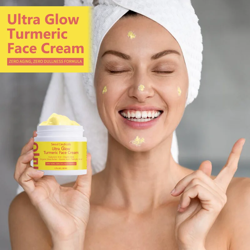 

Turmeric Moisturizing Cream Gentle Hydration Nourishes Relieves Dryness Evens Skin Tone Daily Care