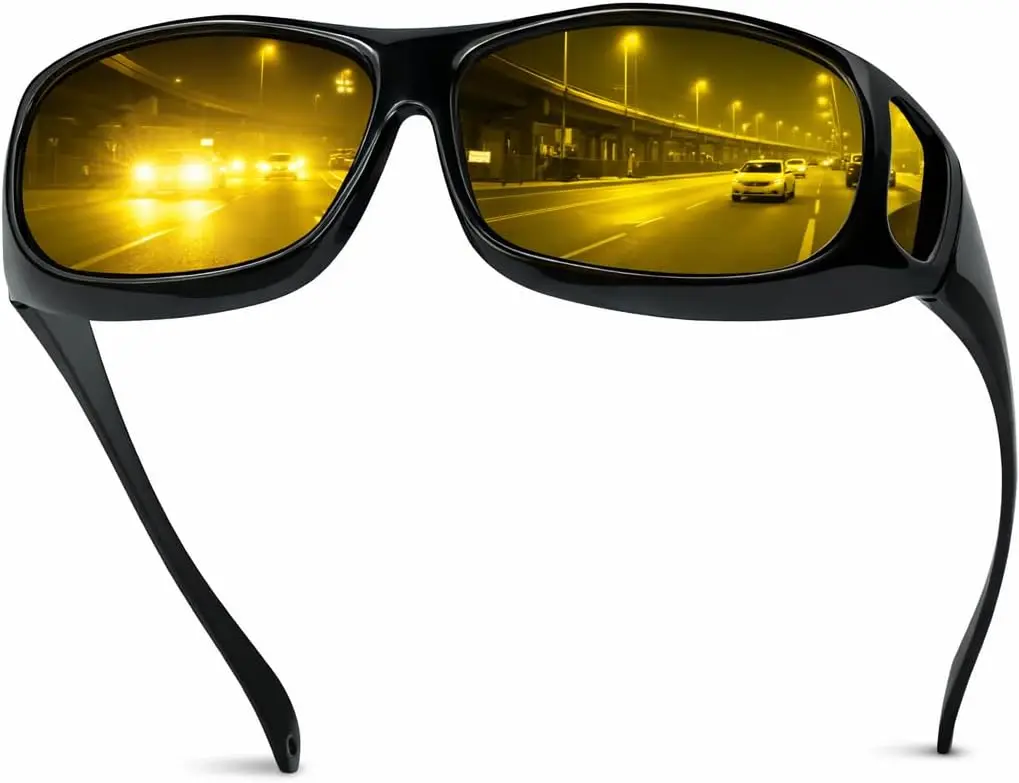 Polarized Sunglasses for Men Women, Lightweight Fit Over Glasses Driving Sunglasses for Outdoor Sports Fishing