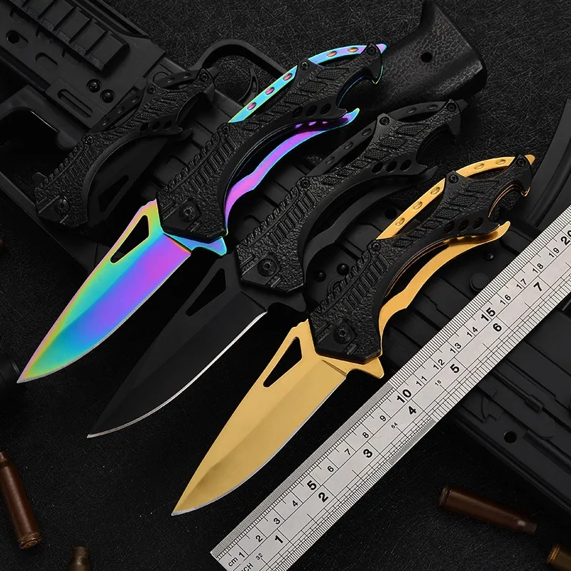 

Multifuction High hardness Folding knife Self Defense Wilderness exploration Creative Camping Military Tactical Pocket Knives