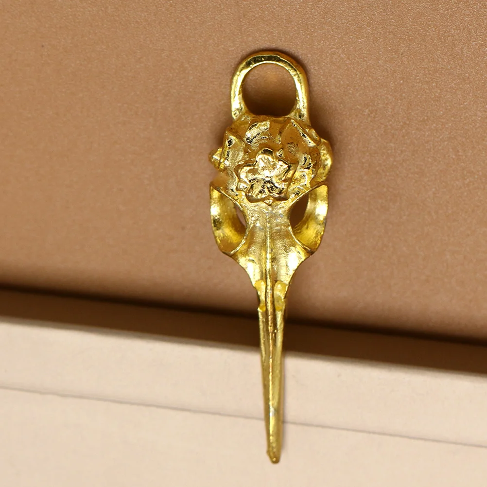 

15 шт. тематические подвески-подвески из прочного сплава с черепом ворона, ювелирные изделия, сделай сам, кулон с черепом в виде головы птицы, серебряный кулон