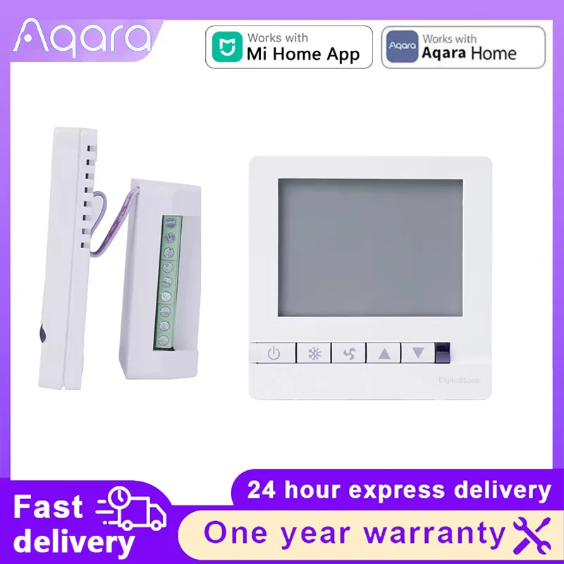 Aqara Thermostat S2 Central Air Conditioning Controller Floor Heating Controller Work For Xiaomi Mijia Mi Home APP Smart Home