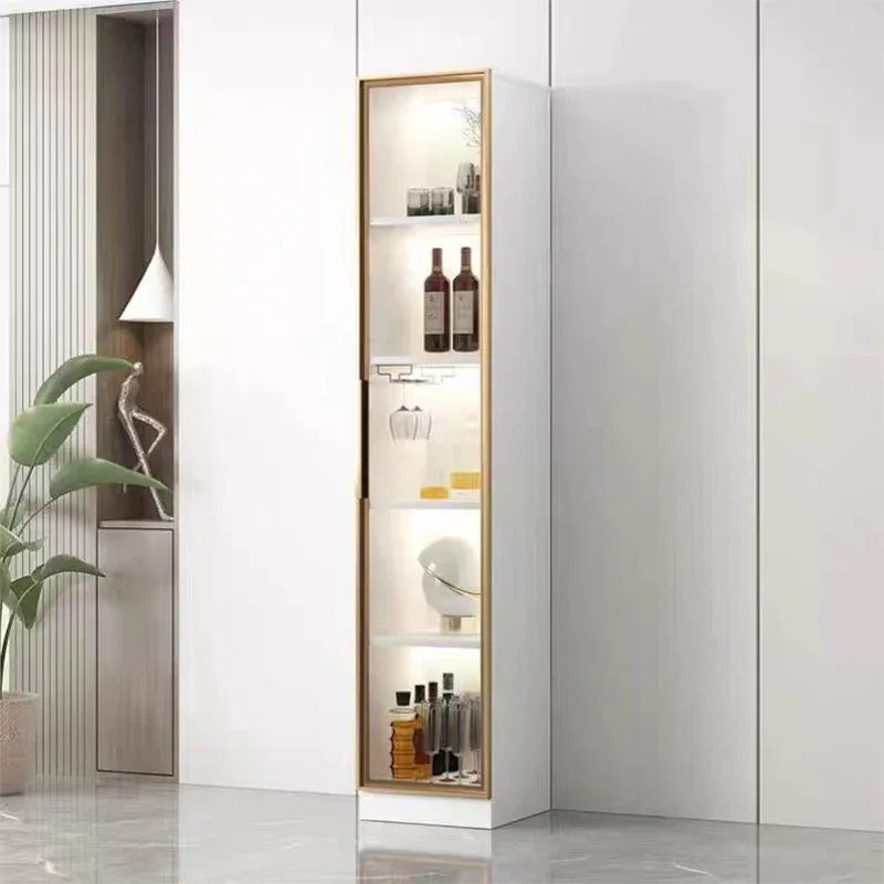 Storage Pantry Living Room Cabinets Glass Liquor Side Bathroom Display Cabinet Arcade Armoires Salon Nordic Furniture HD50LC