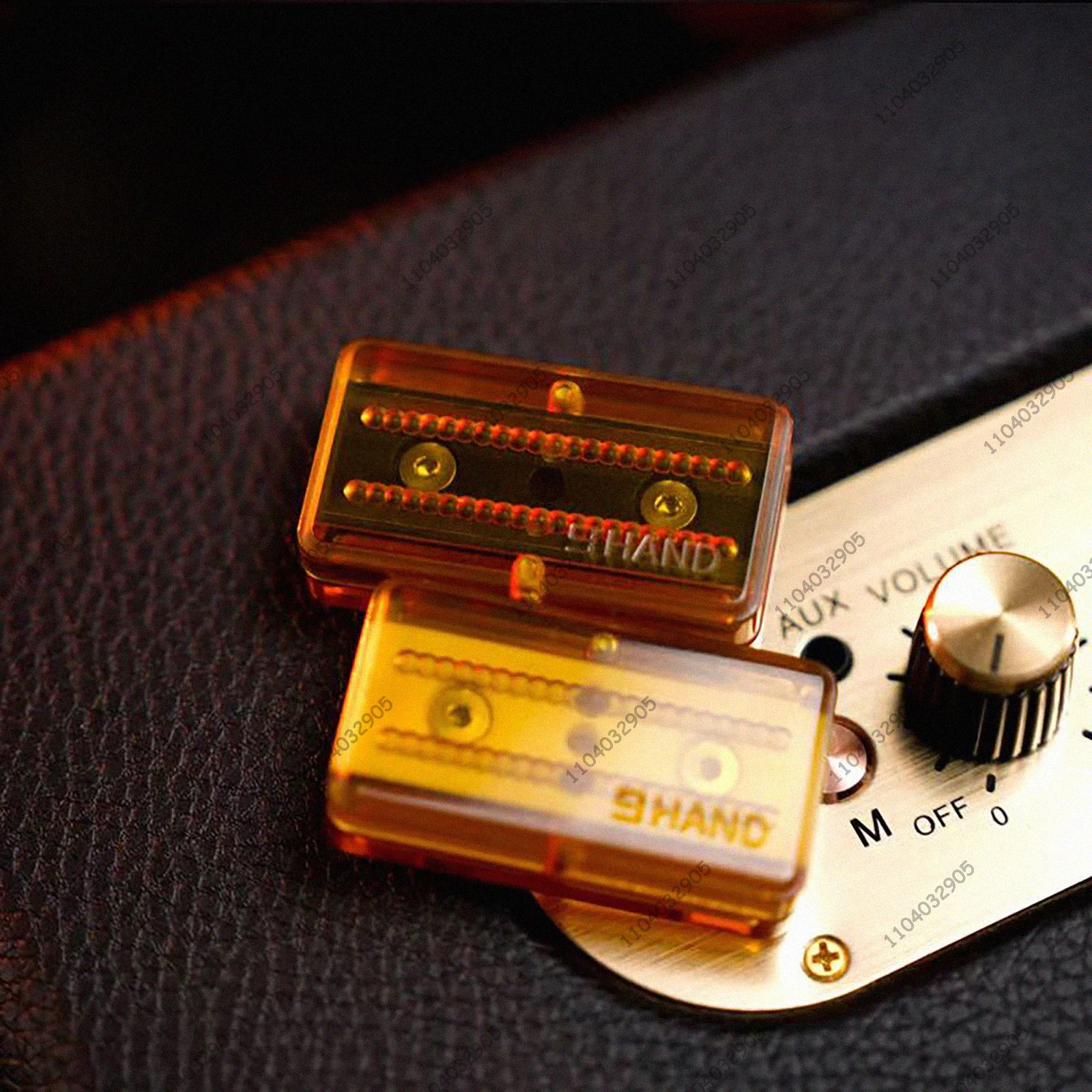 Nove mani DING DING Fidget Slider EDC Toy ADHD Fidget Spinner Card Pusher Voice Connoisseur Fidget Gear Gadget Sollievo dallo stress