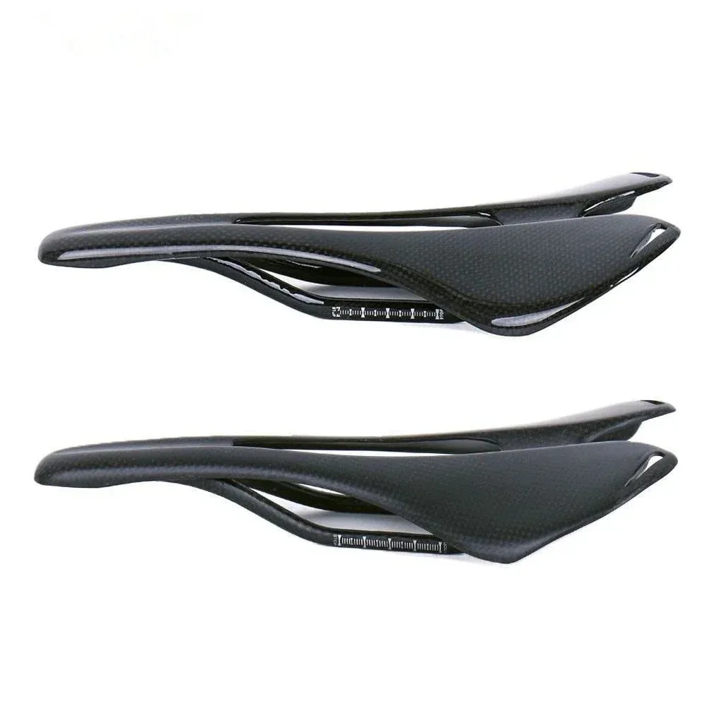 

3K Full Carbon Fiber Saddle, Ultralight Matte/Gloss Bike Seat for Road & MTB