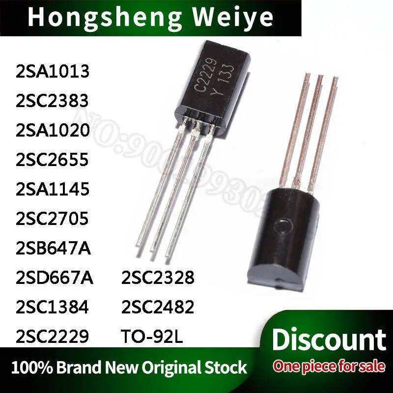 100Pcs New 2SA1013 C2383 A1020 C2655 A1145 C2705 B647A D667A C1384 C2229 C2328 C2482 TO92L Stock DISCOUNT