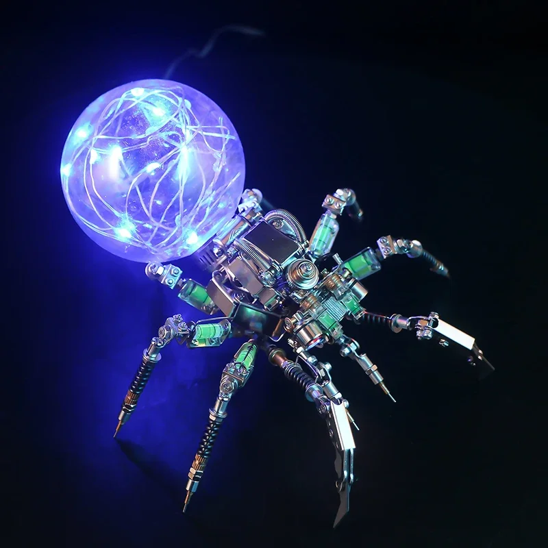 683Pcs Steampunk Insect Spider 3D Metal Model DIY Hand Assembled Craft Ornament