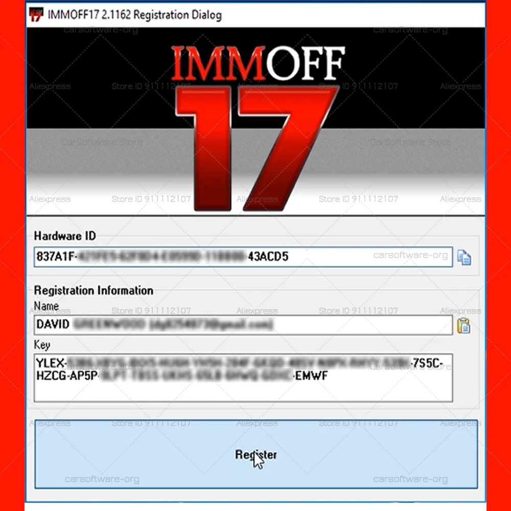 Picture 3: IMMOFF17 For Au-di EEPROM IMMO PATCHE EPROM Checksum Correction No dash light and warning message The Right Way To IMMO OFF