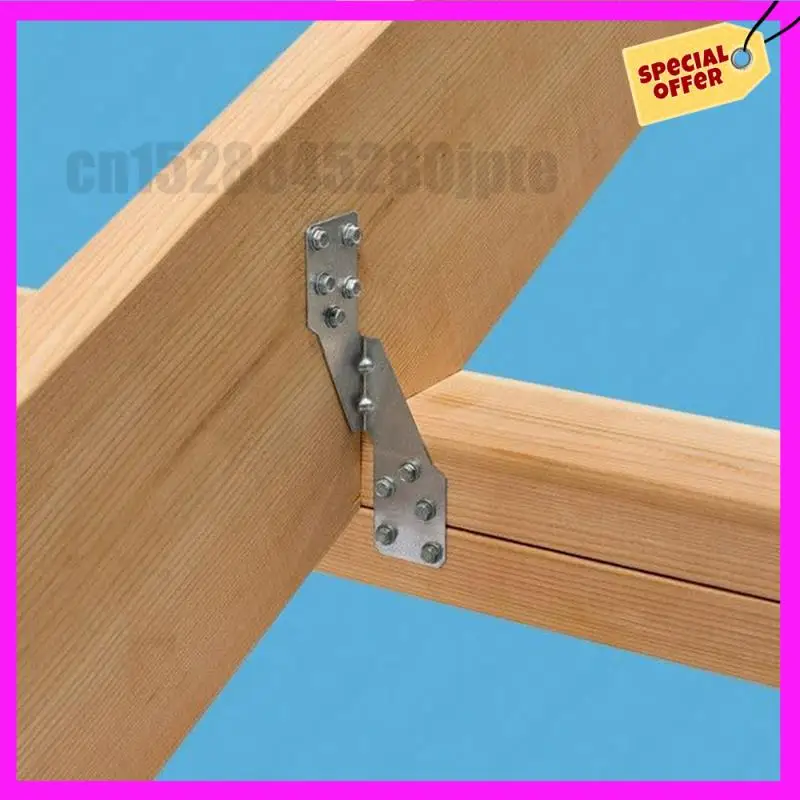 

-ABUB 120Pcs Strong-Tie H2.5A, HOT-DIP Galvanized Steel Heavy Duty Hurricane Tie, Hurricane Straps Trusses/Rafters Ties
