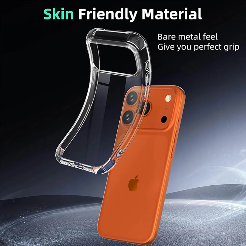Luxuriöse Transparente Handyhüllen für iPhone 18 Pro Max 17 Pro Max 16 15 11 14 Plus 13 12 Mini 7 8 XS Max XR Hüllen Klare Rückabdeckung – Detail 4