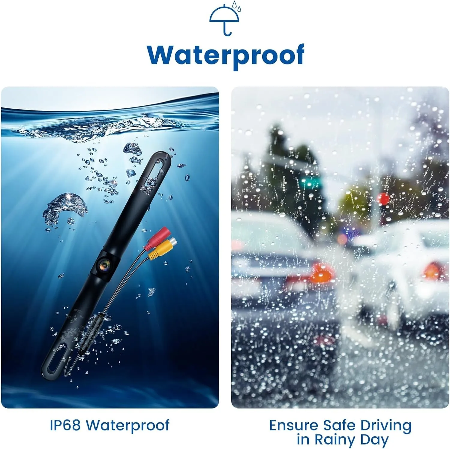 Scheda telaio targa universale per telecamera posteriore HD impermeabile