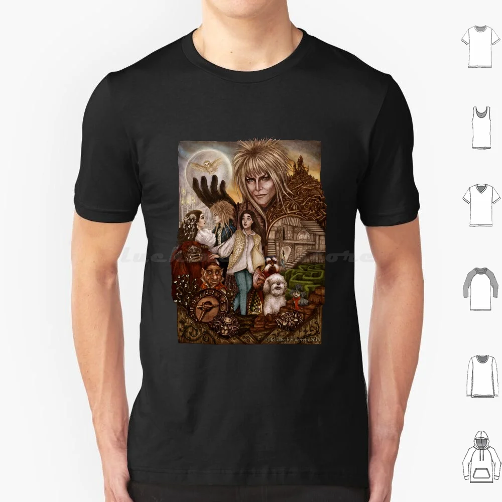 Labyrinth T Shirt Cotton Men Women DIY Print Labyrinth Sarah Ludo Goblins Inside Of The Labyrinth Fantasy Adventure Ambrosius
