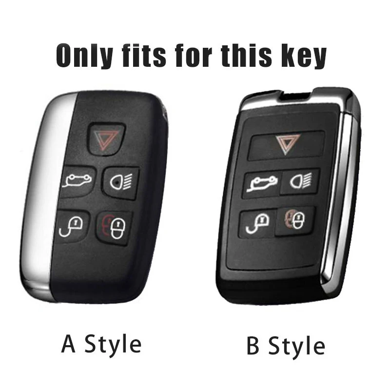 Zinc Alloy Gradient Car Key Case Cover Shell Holder For Land Rover A9 Range Rover Sport Evoque Freelander 2 Keychain Accessories