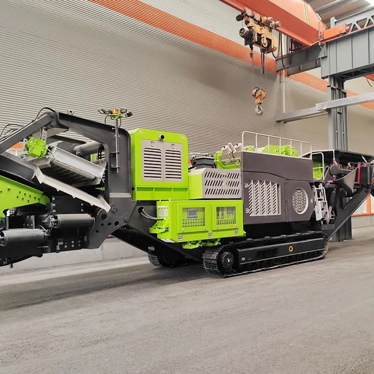 Portable Aggregate Impact Crusher Plant For Concrete, Iron Ore, River Stone And Quartz
