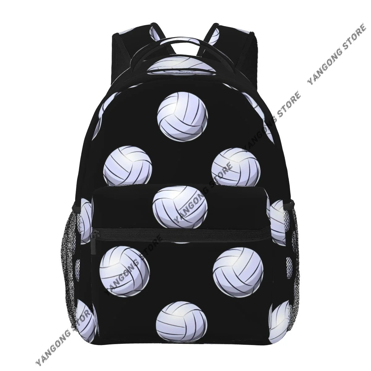 

2024 Unisex Volleyball Ball Pattern Female Travel Daypack Laptop Backpack Book Schoolbags Feminina School Casual Women Bag