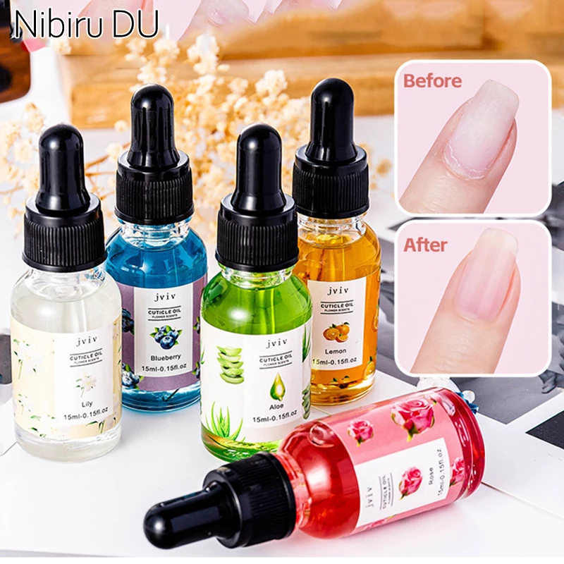 15ml Nail Care Nail Nutrition Oil Manicure Tool Exfoliating Treatment Floral Repairing Liquid Nourishing Manicure Care Tools