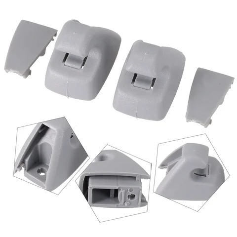 2шт автомобильные солнцезащитные козырьки для GM-Chevrolet- 95994975   Cruze- Sonic-Spark Grey Автоматические опорные зажимы для солнцезащитного козырька Крючки для фиксатора
