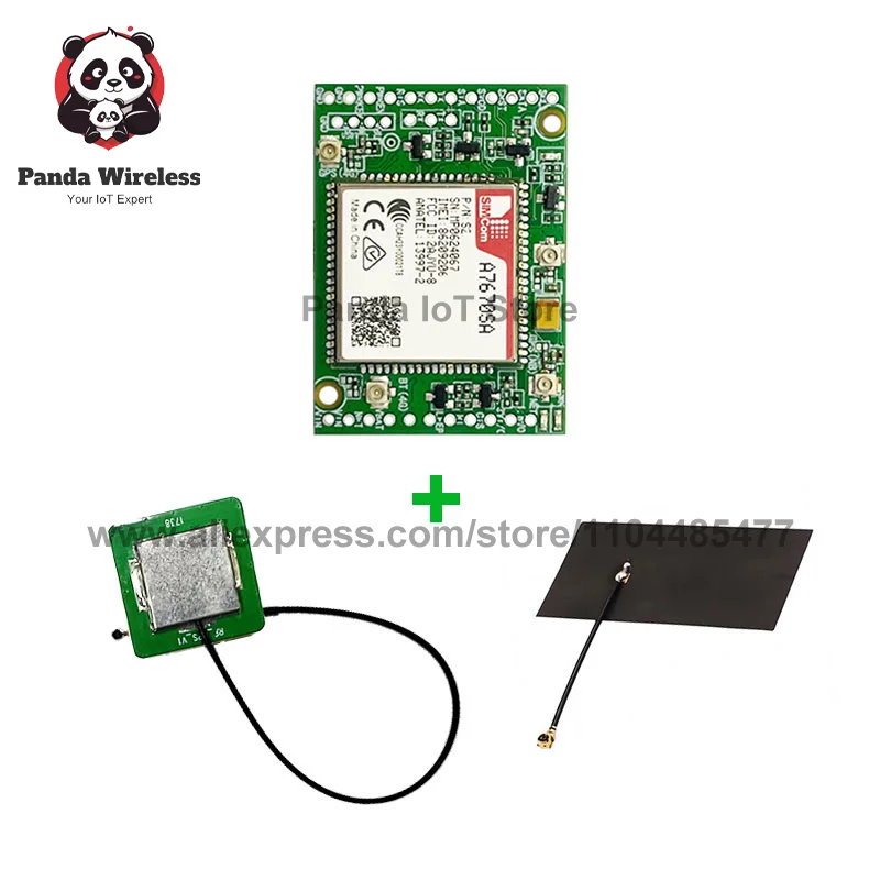 

SIMCOM A7670SA FASE 4G CAT1+2G+GNSS Core BOARD Чип Qualcomm 23PIN B1/B2/B3/B4/B5/B7/B8/B28/B66 с GPS-антенной FPC