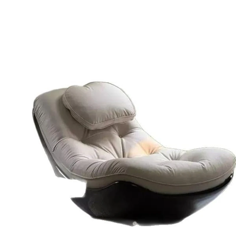 

Medieval black fiberglass recliner retro eggshell lazy human kennel sofa