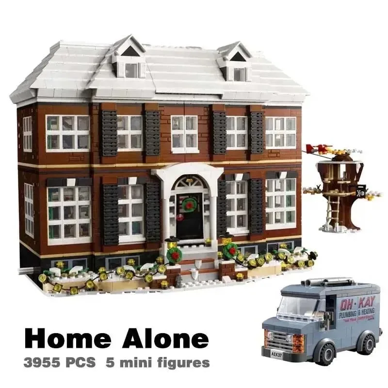 3955 PCS Home Alone House Model Building Blocks Bricks Educational Toy For Boy Kids Birthday Gifts Compatible 21330