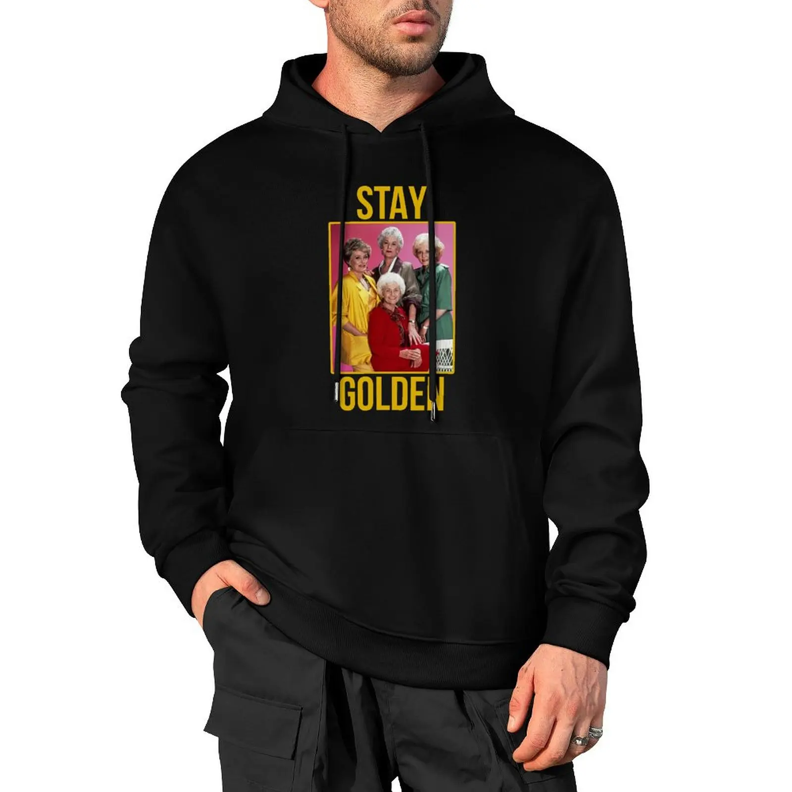 

STAY GOLDEN Pullover Hoodie men's coat clothes for men autumn clothes men's clothing hoodie for men