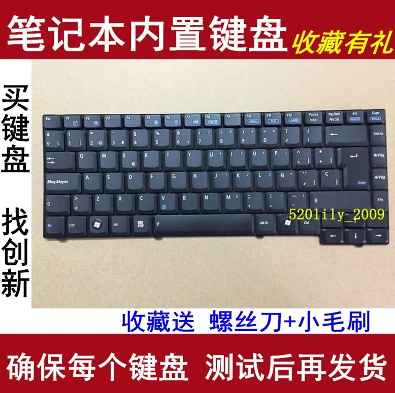 

Suitable for ASUS A3H A3A A3V A3F A3E A7M F5R X50V X59S notebook keyboard
