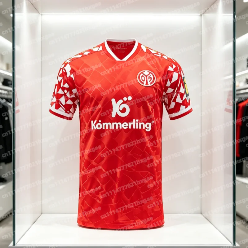2026 Mainz 05 Auswärts-Fußballtrikot Herren Kurzarm Atmungsaktiv Weich Fan-Version Match-Trainings-Fußballshirt Familien-Kinder-T-Shirt Y2K