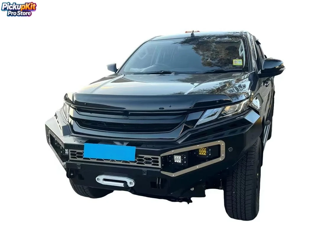 

Steel Bull Bar Front Bumper with Dual D‑Rings for Triton L200 MR