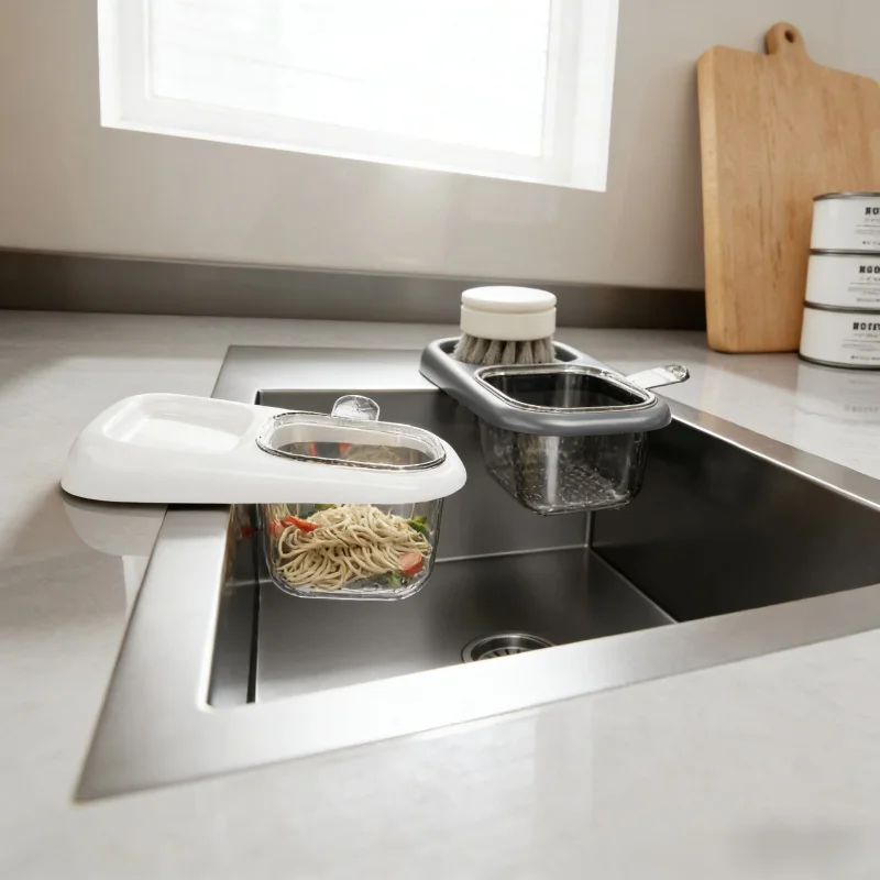 

Корзина-фильтр для кухонной раковины, раздельная, для остатков чая и пищевых отходов, самоотводящаяся, оригинальный дизайн