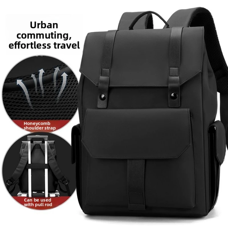 

Office Working Men's Backpack Large Capacity Computer Laptop Bagpack For Men Waterproof Multiple Pocket College Student Bag