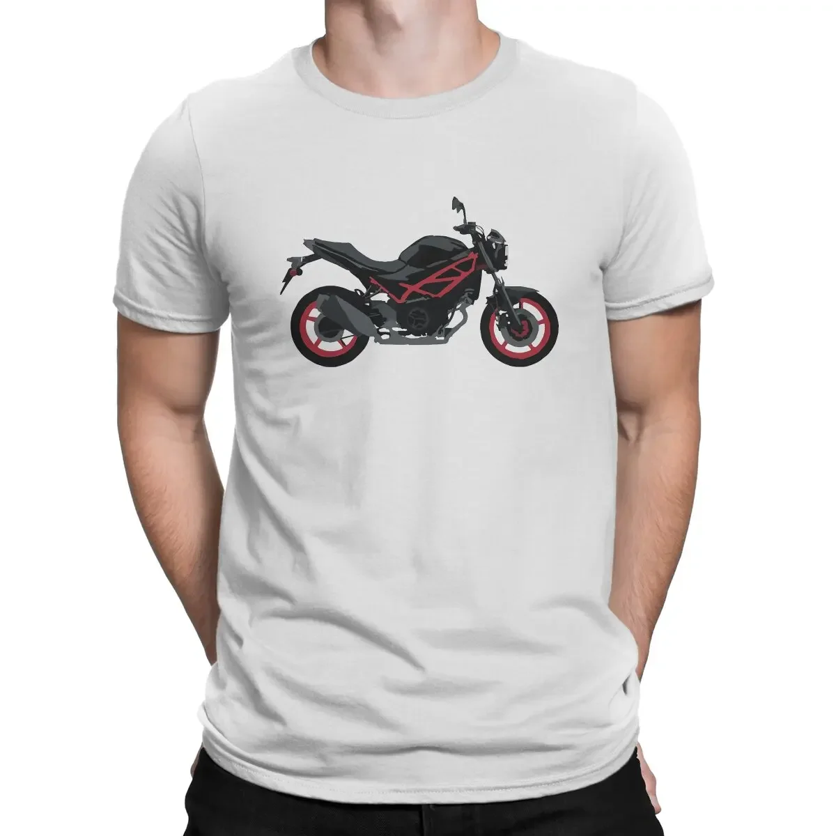 100% Cotton T Shirt Motorcycles Short Sleeve Tee Shirt Printed Clothes Hipster SV 650 T-Shirts for Men O Neck harajuku graphic